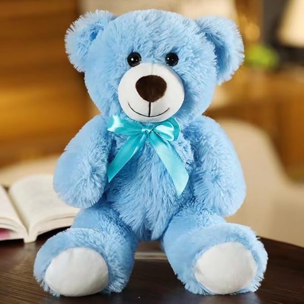 Teddy Bear Stuffed Animals, 13 Inches Teddy Bear Plush Toy Birthday Christmas Valentine’s Day Gift for Kids Girlfriend (Blue) - Image 2