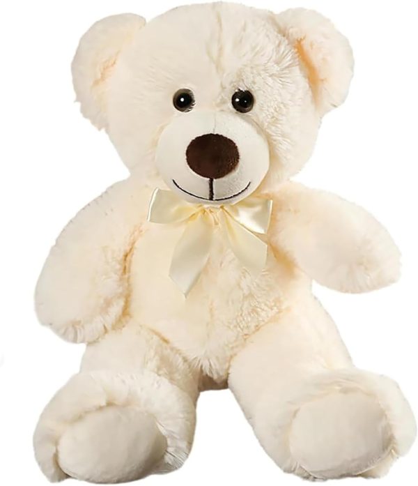 Teddy Bear Stuffed Animal, 12 inch Teddy Bear Plush Toy, Gifts for Kids Baby Toddlers on Baby Shower (B-Beige)