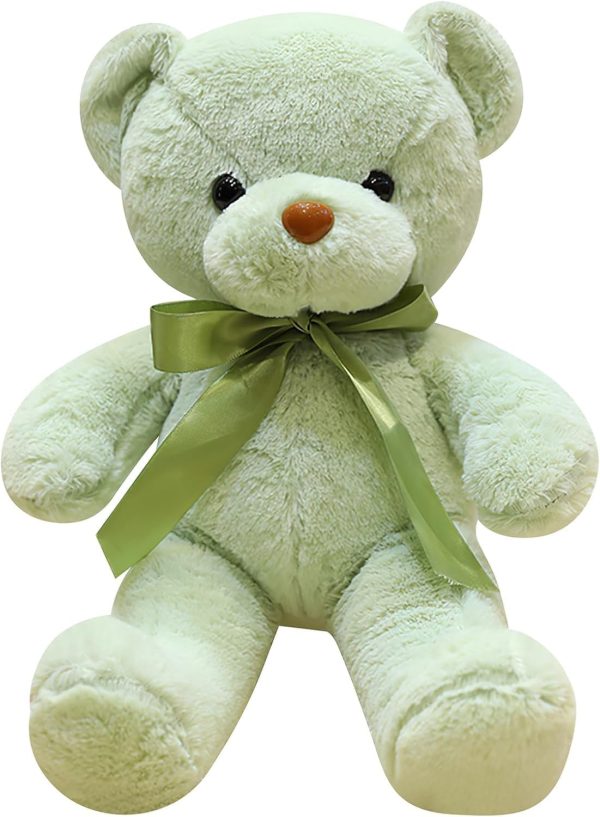 13.5inch Teddy Bear Stuffed Animal, Teddy Bear Plush Toy, Gifts for Kids Baby (Green)