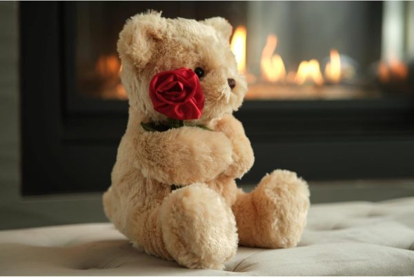The Teddy Bear, 9.5 Inch Valentine's Day Stuffed Animal, Ideal for Valentine's Gift for Kids & Girlfriends - Image 2