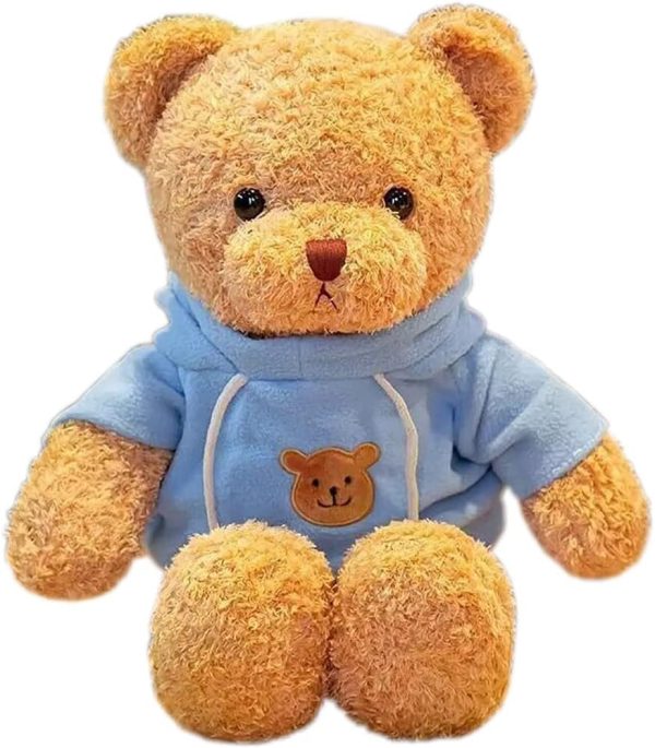Teddy Bear Stuffed Animal Cute Teddy Bears Plush Toy 11.8 inch for Girls Boys Christmas Valentine's Day (Blue Bear)