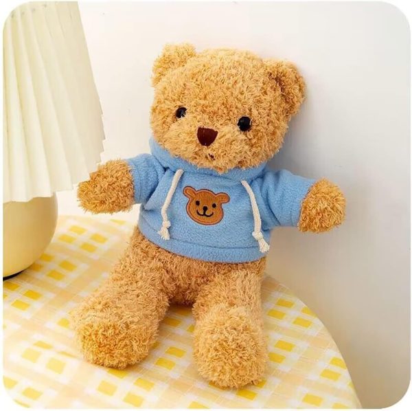 Teddy Bear Stuffed Animal Cute Teddy Bears Plush Toy 11.8 inch for Girls Boys Christmas Valentine's Day (Blue Bear) - Image 2