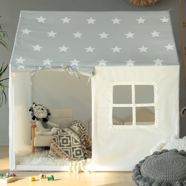 Play Tent with Star Light, Kids Tent Playhouse Indoor Tent for Toddler for Boys Girls Play House Tents Children Play Tent Toys Gift