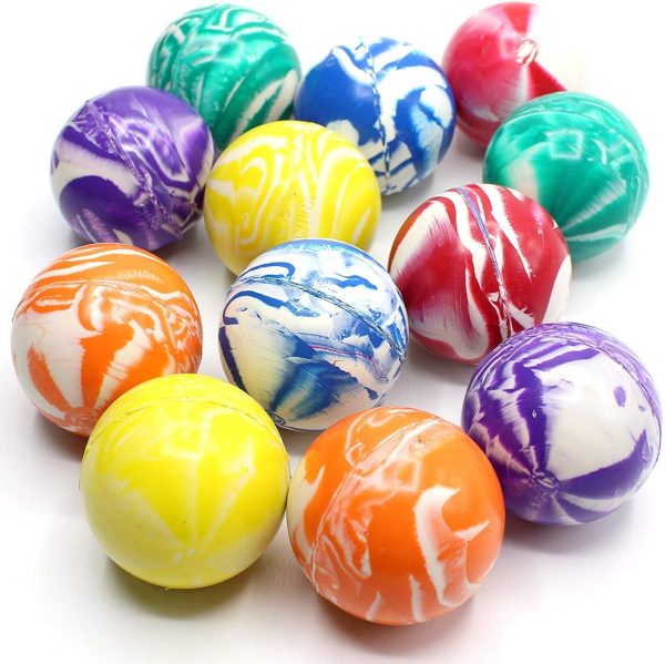 2 Inch Marble Balls - 12 Pieces of Assorted 2 Tone Colors - for Vase, Landscapes, , Stress Reliever, Novelties, Party Favors