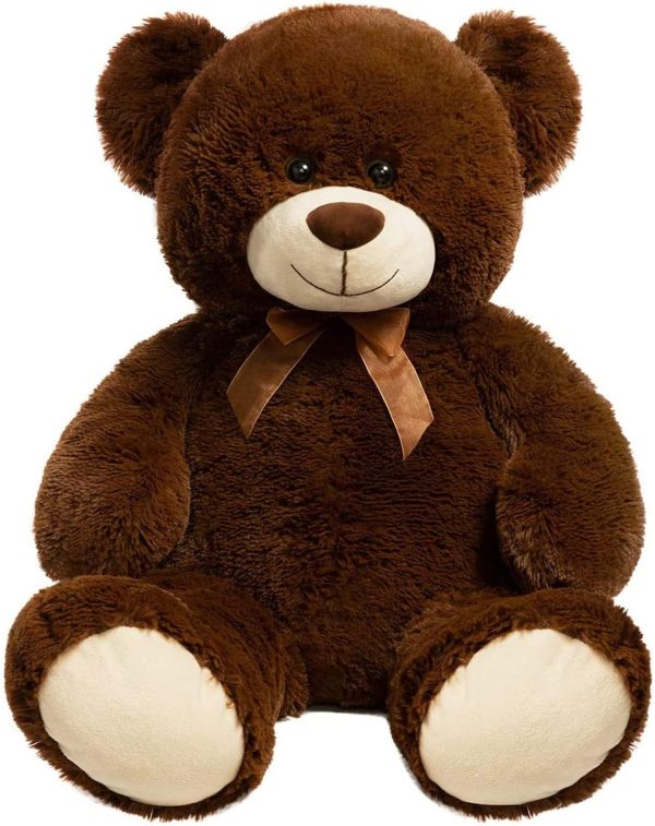 Teddy Bear Plush Giant Stuffed Animal Teddy Bear Love 36 inch Chocolate