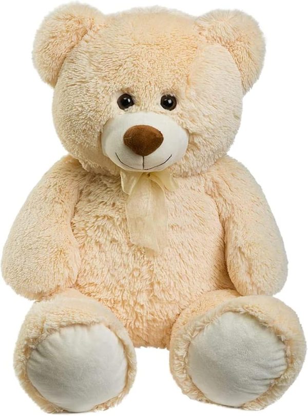 Big Teddy Bear Large Teddy Bear Stuffed Animal Birthday Valentines Day Plush for Kids and Girlfriend 36 inch Beige