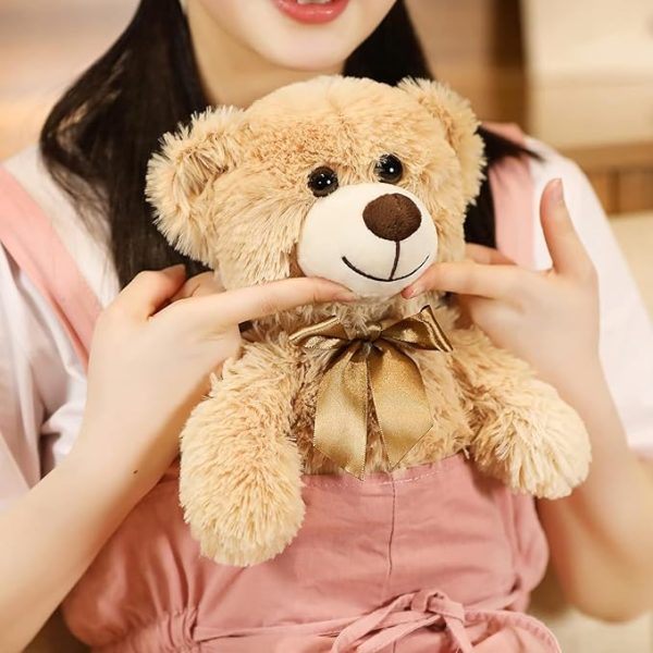 Teddy Bear Stuffed Animals, 13 Inches Teddy Bear Plush Toy Birthday Christmas Valentine’s Day Gift for Kids Girlfriend (Light Brown) - Image 2