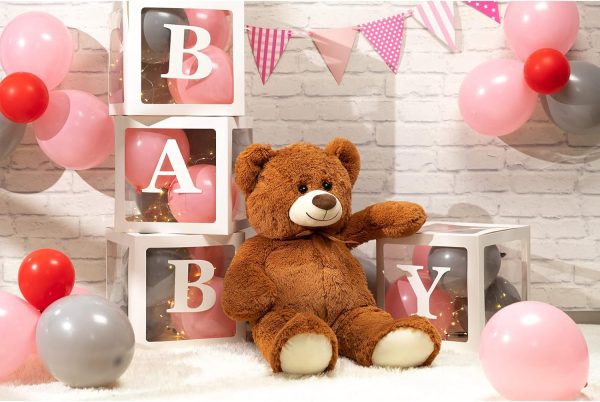 Big Teddy Bear Large Teddy Bear Stuffed Animal Birthday Valentines Day Plush for Kids and Girlfriend 36 inch Brown - Image 2