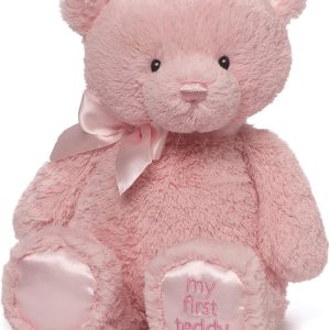 Baby My First Teddy Bear, Ultra Soft Animal Plush Toy for Babies and Newborns, Pink, 15”